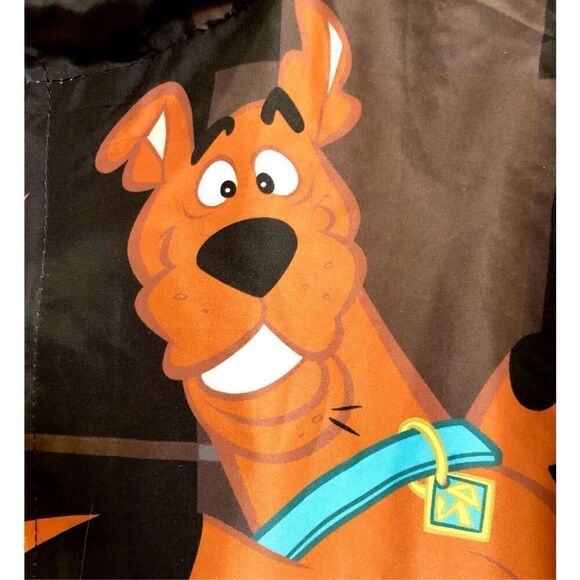 MEMBERS ONLY -M Sz M - NWT Scooby Doo & Shaggy Full-Zip Hooded Windbreaker/Black - Picture 8 of 16